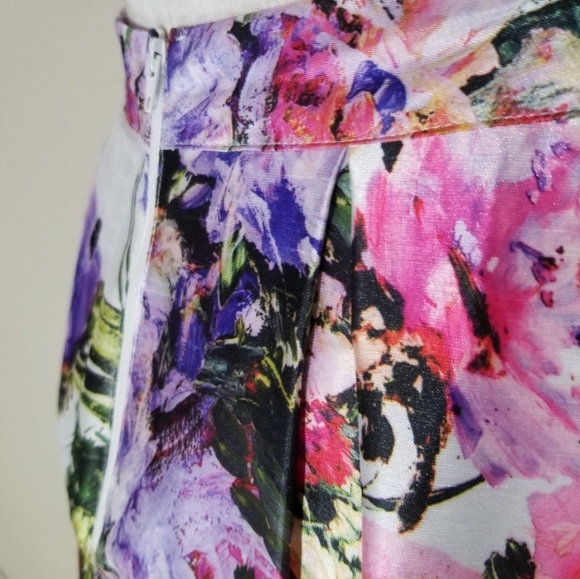 My Michelle Skirt Purple Floral Maxi Size 5 - Picture 4 of 13